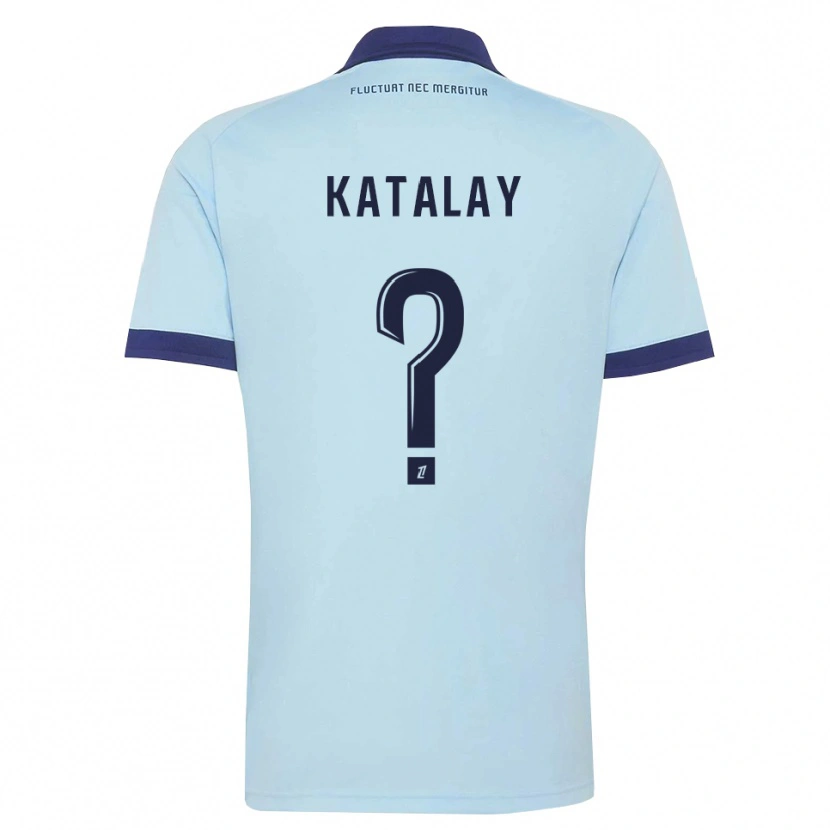 Danxen Mujer Camiseta Hertonk Katalay #0 Azul Aciano Negro 2ª Equipación 2026/27 La Camisa