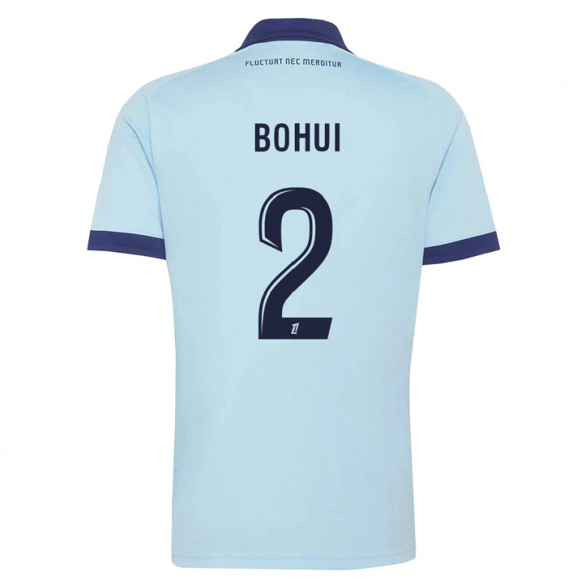 Danxen Mujer Camiseta Isaiah Bohui #2 Azul Aciano Negro 2ª Equipación 2026/27 La Camisa
