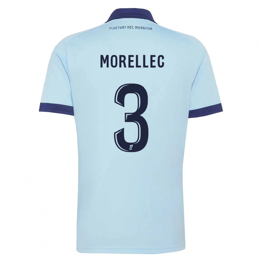 Danxen Mujer Camiseta Lucien Morellec #3 Azul Aciano Negro 2ª Equipación 2026/27 La Camisa