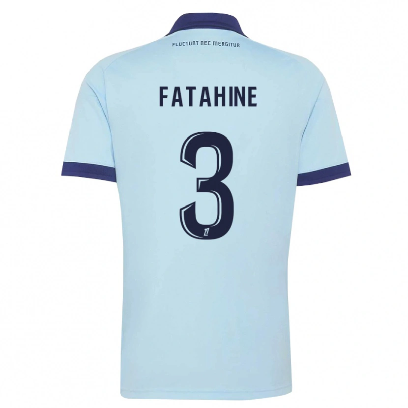 Danxen Mujer Camiseta Anis Fatahine #3 Azul Aciano Negro 2ª Equipación 2026/27 La Camisa