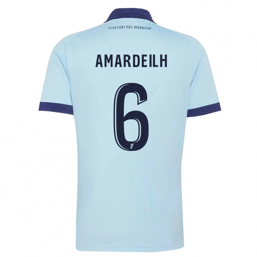 Danxen Mujer Camiseta Envel Amardeilh #6 Azul Aciano Negro 2ª Equipación 2026/27 La Camisa