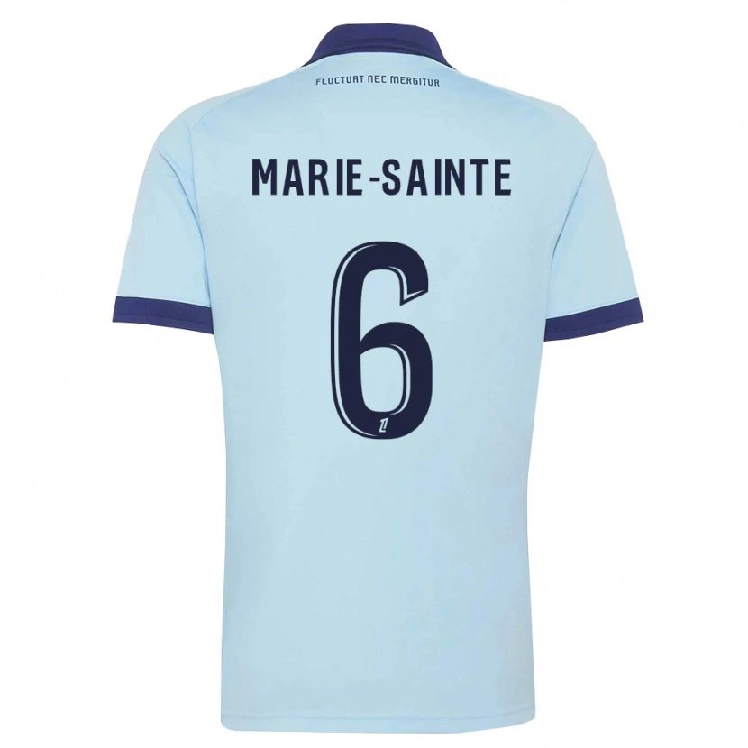 Danxen Mujer Camiseta Andrew Marie-Sainte #6 Azul Aciano Negro 2ª Equipación 2026/27 La Camisa