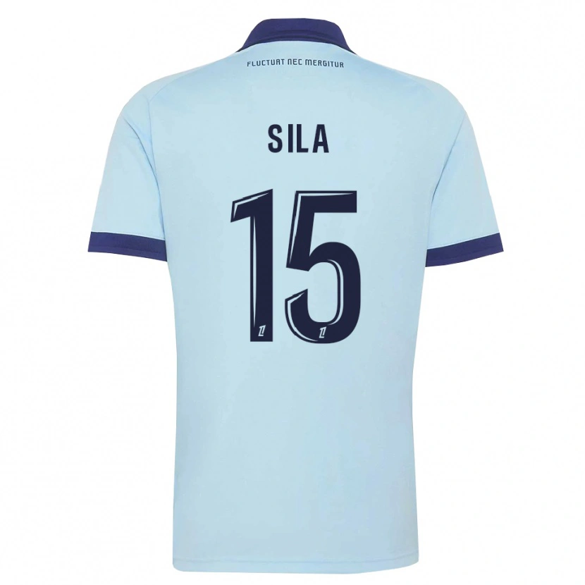 Danxen Mujer Camiseta Oumar Sila #15 Azul Aciano Negro 2ª Equipación 2026/27 La Camisa