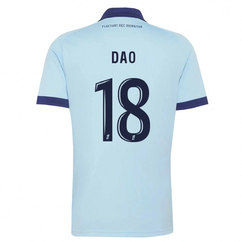 Danxen Mujer Camiseta Mohamed Dao #18 Azul Aciano Negro 2ª Equipación 2026/27 La Camisa