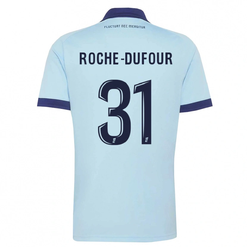 Danxen Mujer Camiseta Kenza Roche Dufour #31 Azul Aciano Negro 2ª Equipación 2026/27 La Camisa