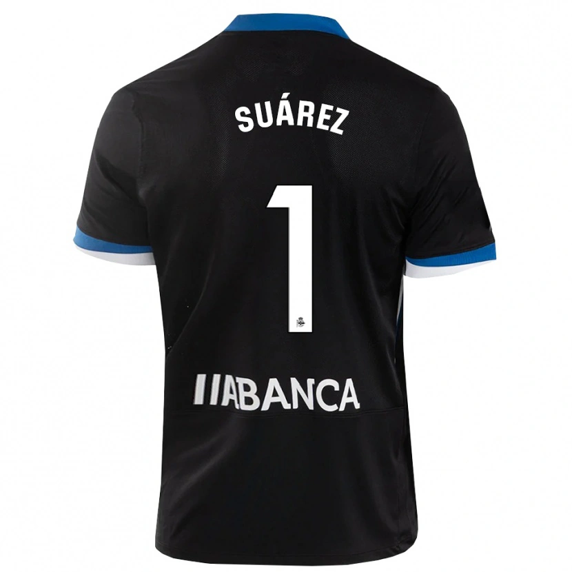 Danxen Mujer Camiseta Brais Suárez #1 Negro Azul Blanco 2ª Equipación 2026/27 La Camisa