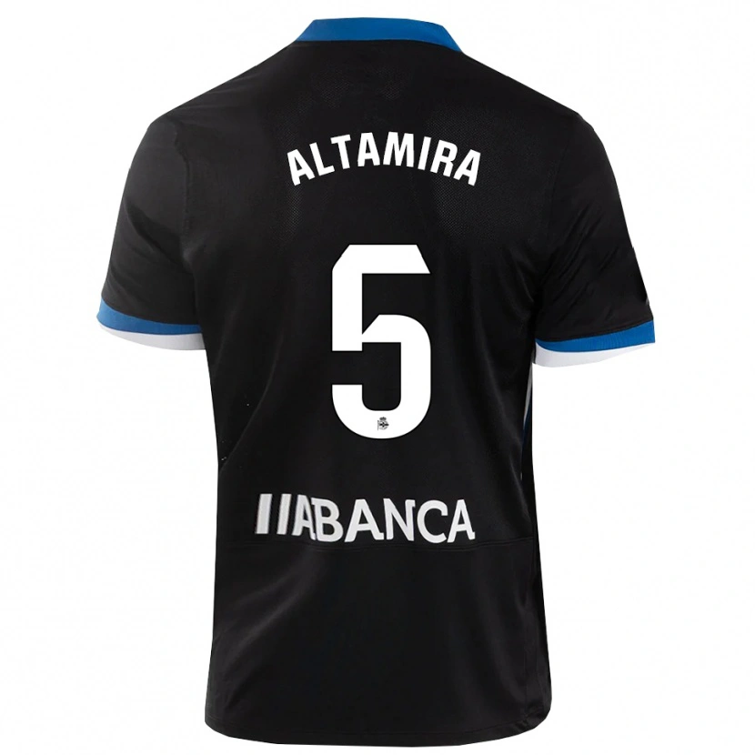 Danxen Mujer Camiseta Inés Altamira #5 Negro Azul Blanco 2ª Equipación 2026/27 La Camisa