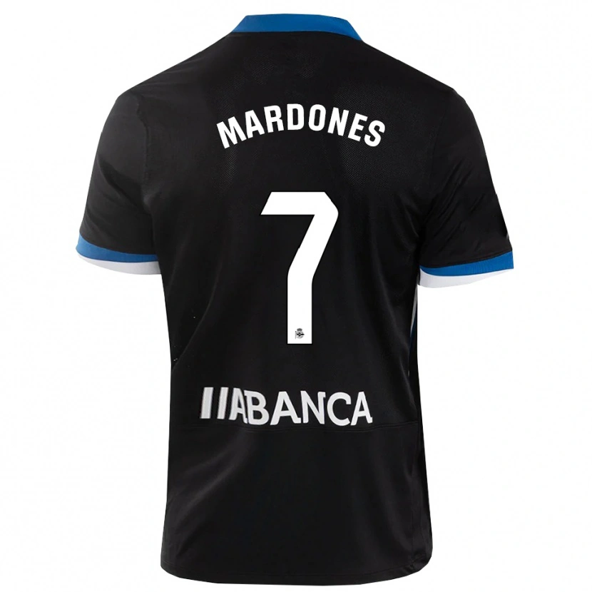 Danxen Mujer Camiseta Alvaro Mardones #7 Negro Azul Blanco 2ª Equipación 2026/27 La Camisa