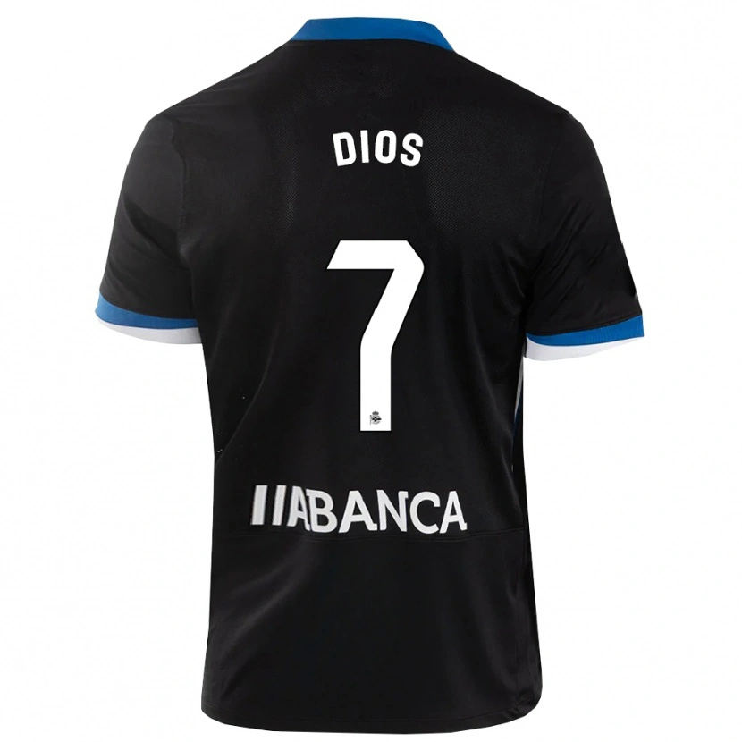 Danxen Mujer Camiseta Eva Dios #7 Negro Azul Blanco 2ª Equipación 2026/27 La Camisa