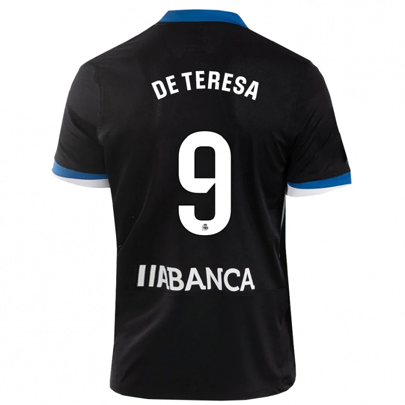 Danxen Mujer Camiseta Ana Lucía De Teresa #9 Negro Azul Blanco 2ª Equipación 2026/27 La Camisa