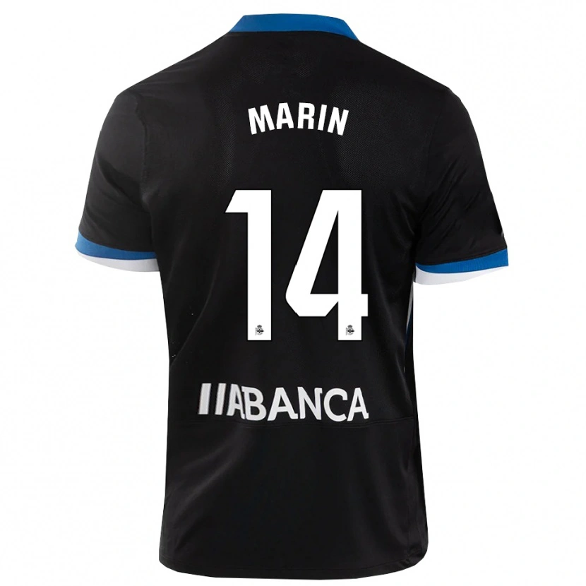 Danxen Mujer Camiseta Ainhoa Marín #14 Negro Azul Blanco 2ª Equipación 2026/27 La Camisa
