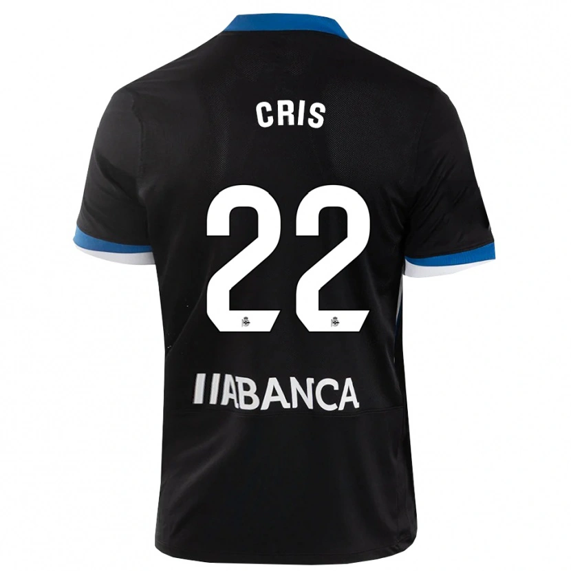 Danxen Mujer Camiseta Cris #22 Negro Azul Blanco 2ª Equipación 2026/27 La Camisa