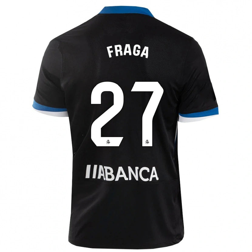 Danxen Mujer Camiseta Álvaro Fraga #27 Negro Azul Blanco 2ª Equipación 2026/27 La Camisa