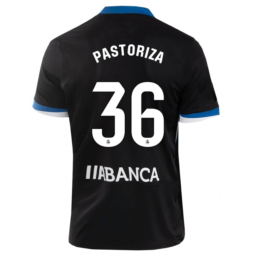 Danxen Mujer Camiseta Guille Pastoriza #36 Negro Azul Blanco 2ª Equipación 2026/27 La Camisa