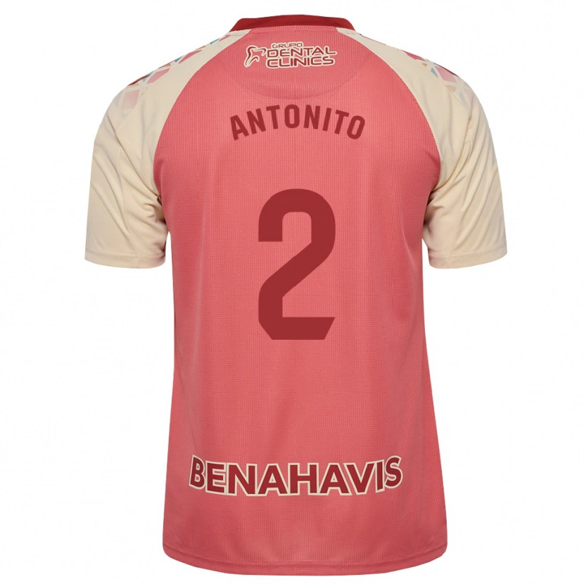 Danxen Mujer Camiseta Antoñito #2 Rosa Claro Azul Rojo 2ª Equipación 2026/27 La Camisa