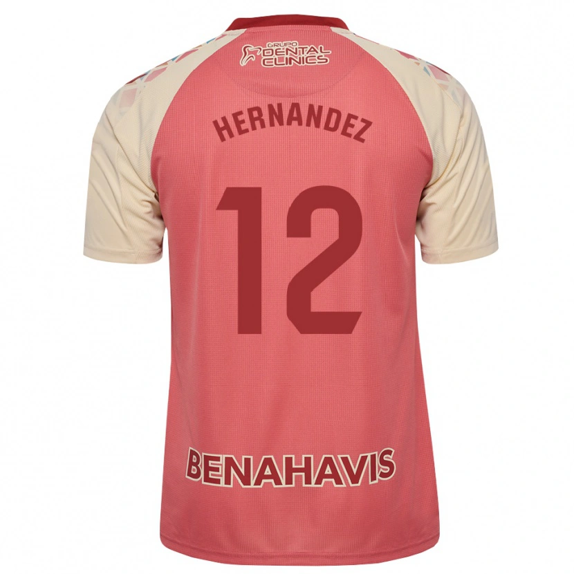 Danxen Mujer Camiseta Juanma Hernandez #12 Rosa Claro Azul Rojo 2ª Equipación 2026/27 La Camisa