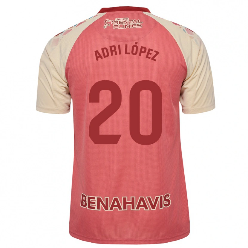 Danxen Mujer Camiseta Adri López #20 Rosa Claro Azul Rojo 2ª Equipación 2026/27 La Camisa