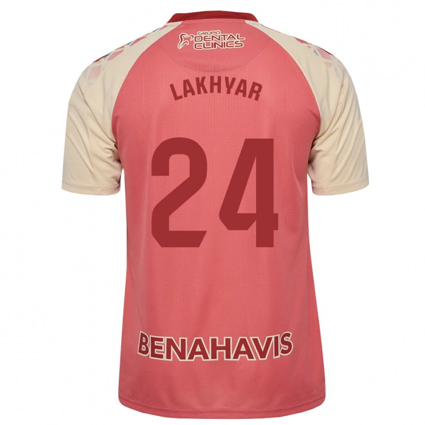 Danxen Mujer Camiseta Houssam Lakhyar #24 Rosa Claro Azul Rojo 2ª Equipación 2026/27 La Camisa