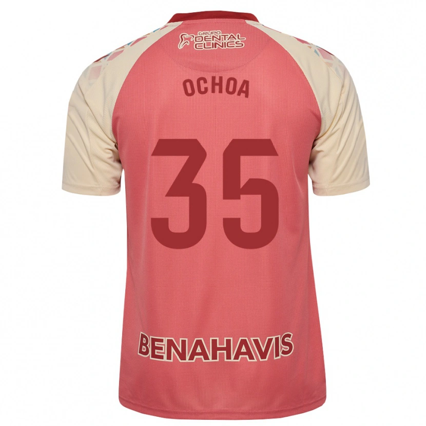 Danxen Mujer Camiseta Aarón Ochoa #35 Rosa Claro Azul Rojo 2ª Equipación 2026/27 La Camisa