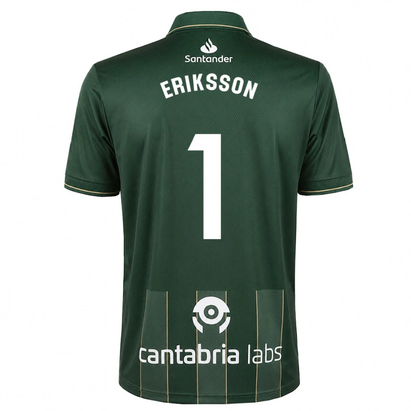 Danxen Mujer Camiseta Simon Eriksson #1 Gris Pizarra Oscuro Blanco 2ª Equipación 2026/27 La Camisa