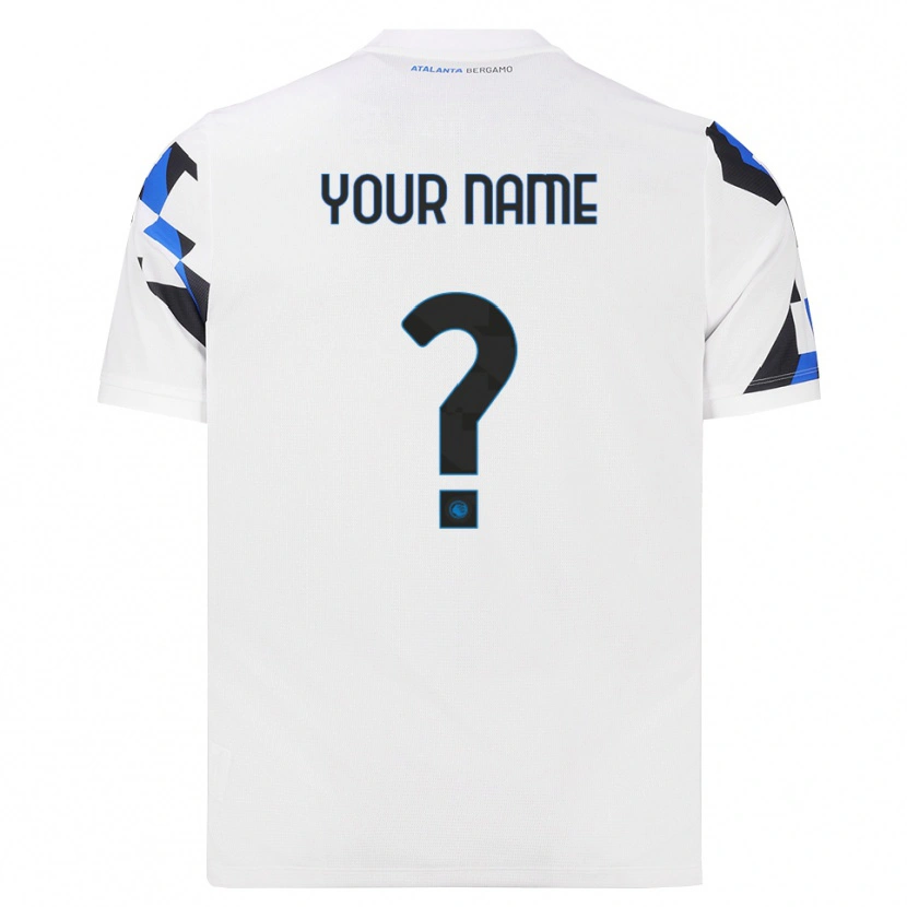 Danxen Mujer Camiseta Su Nombre #0 Blanco Rojo Azul 2ª Equipación 2026/27 La Camisa