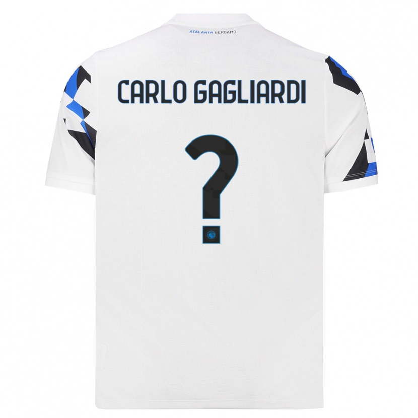 Danxen Mujer Camiseta Filippo Carlo Gagliardi #0 Blanco Rojo Azul 2ª Equipación 2026/27 La Camisa