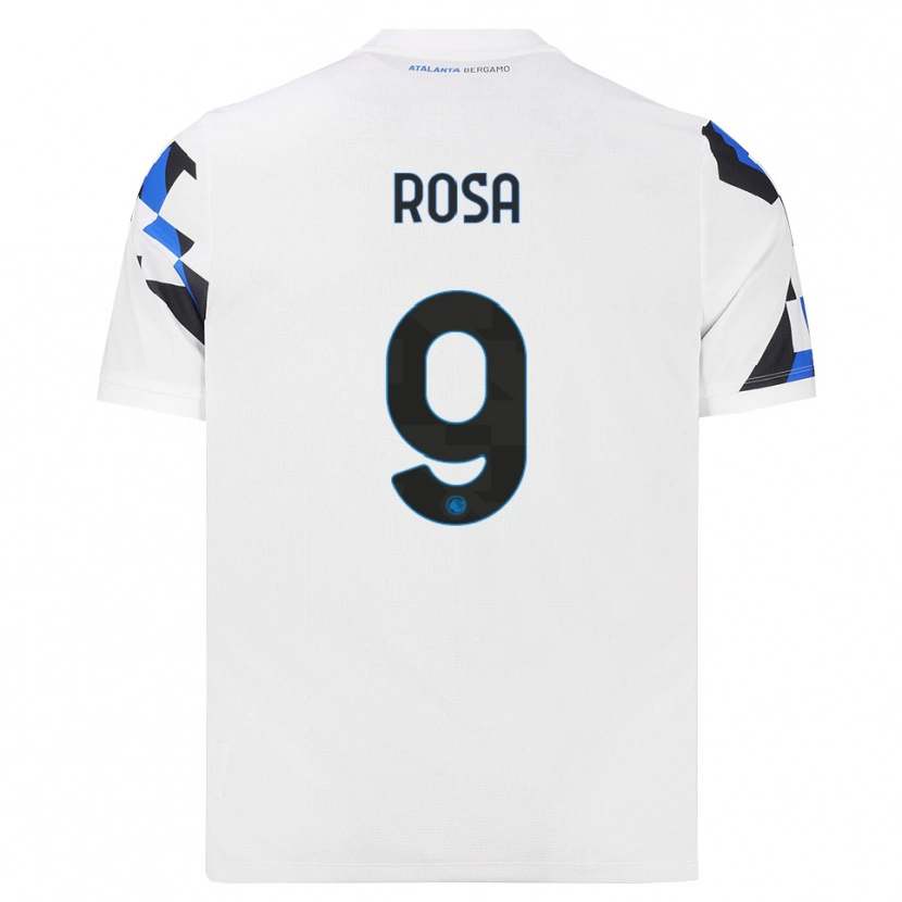 Danxen Mujer Camiseta Alessio Rosa #9 Blanco Rojo Azul 2ª Equipación 2026/27 La Camisa