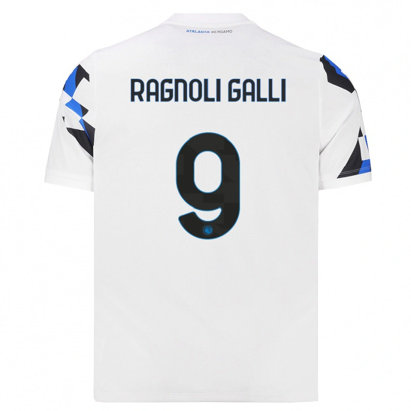 Danxen Mujer Camiseta Federico Ragnoli Galli #9 Blanco Rojo Azul 2ª Equipación 2026/27 La Camisa