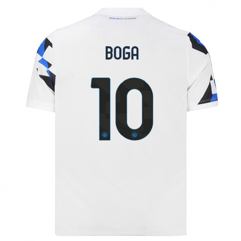 Danxen Mujer Camiseta Jeremie Boga #10 Blanco Rojo Azul 2ª Equipación 2026/27 La Camisa