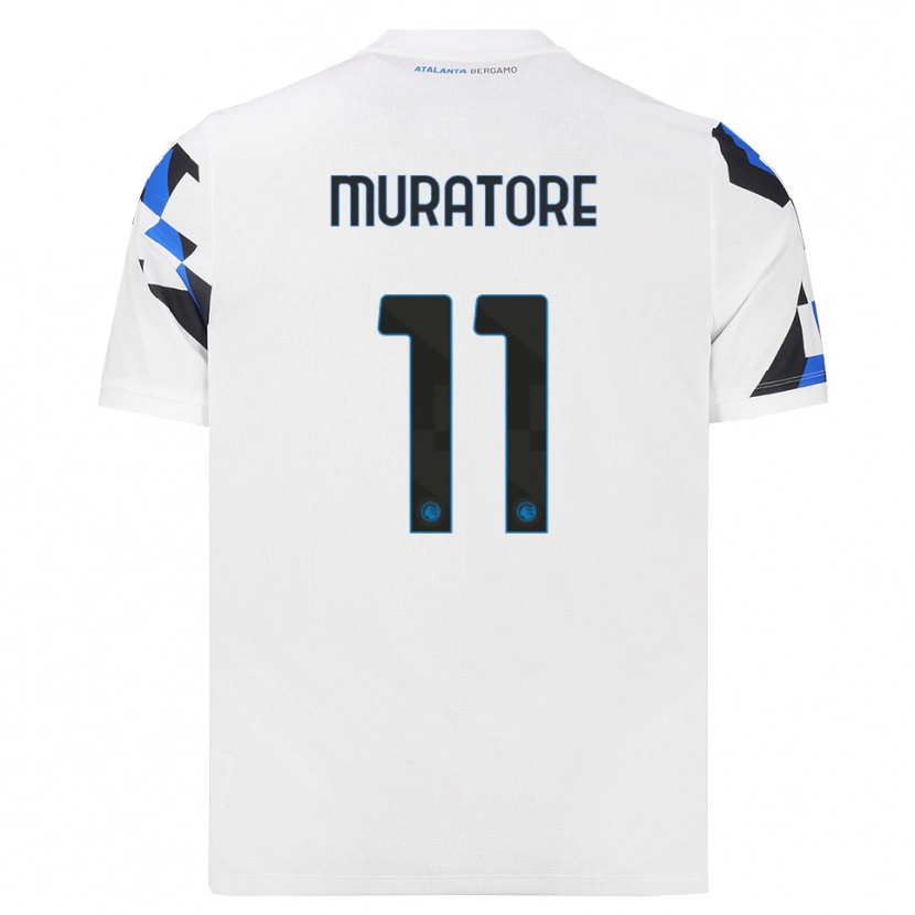 Danxen Mujer Camiseta Simone Muratore #11 Blanco Rojo Azul 2ª Equipación 2026/27 La Camisa