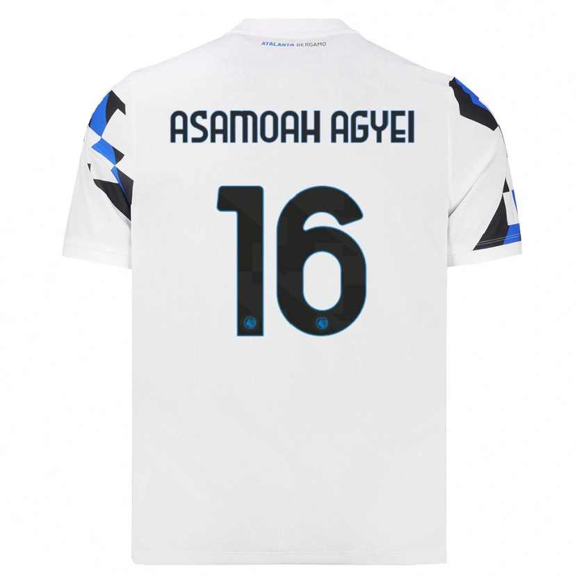 Danxen Mujer Camiseta Yaw Asamoah Agyei #16 Blanco Rojo Azul 2ª Equipación 2026/27 La Camisa