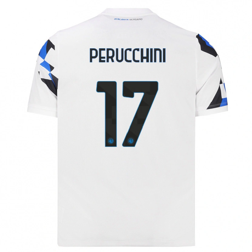 Danxen Mujer Camiseta Simone Perucchini #17 Blanco Rojo Azul 2ª Equipación 2026/27 La Camisa