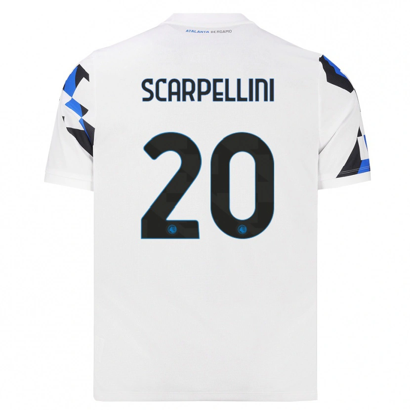 Danxen Mujer Camiseta Andrea Scarpellini #20 Blanco Rojo Azul 2ª Equipación 2026/27 La Camisa