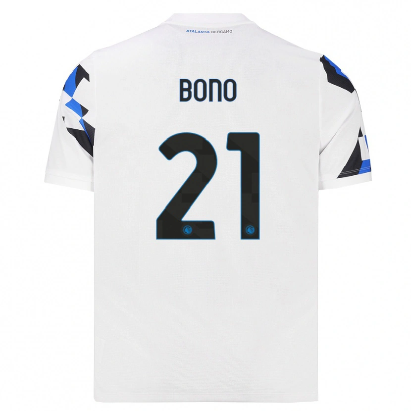 Danxen Mujer Camiseta Davide Bono #21 Blanco Rojo Azul 2ª Equipación 2026/27 La Camisa