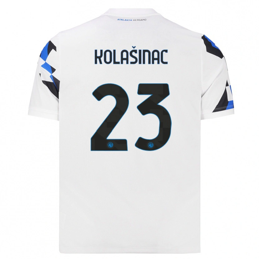 Danxen Mujer Camiseta Sead Kolasinac #23 Blanco Rojo Azul 2ª Equipación 2026/27 La Camisa