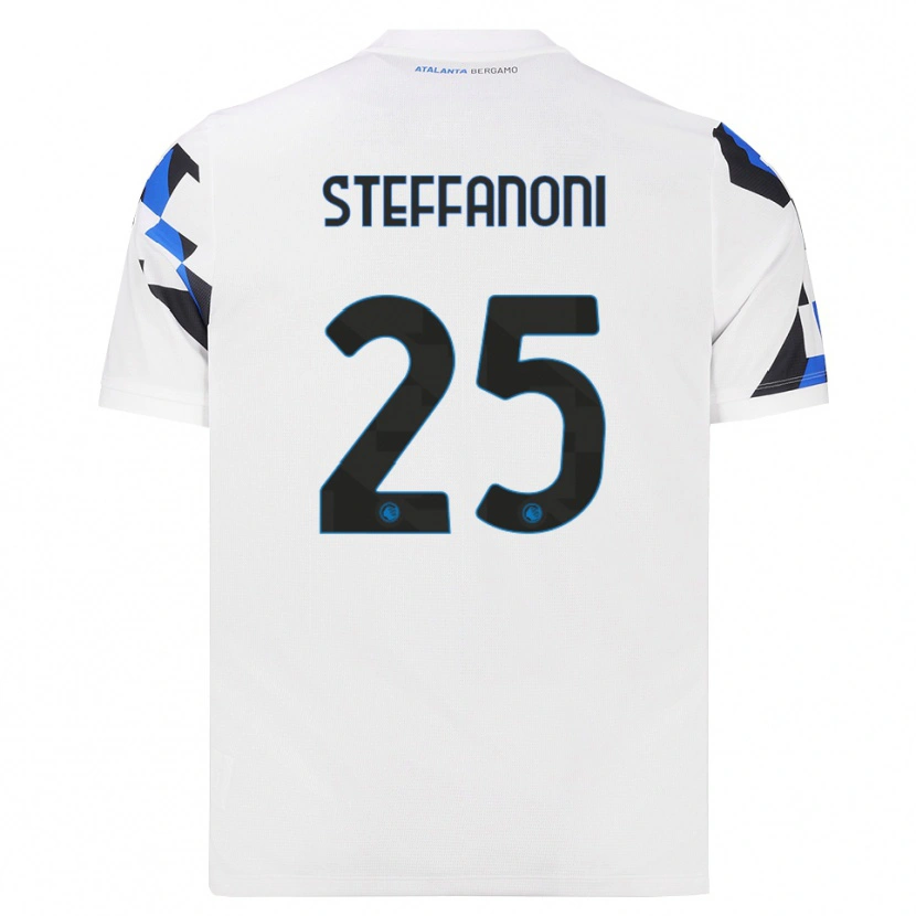 Danxen Mujer Camiseta Federico Steffanoni #25 Blanco Rojo Azul 2ª Equipación 2026/27 La Camisa