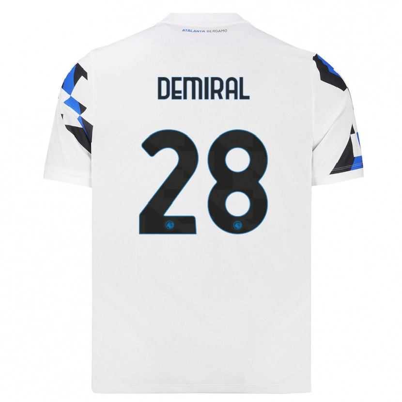 Danxen Mujer Camiseta Merih Demiral #28 Blanco Rojo Azul 2ª Equipación 2026/27 La Camisa