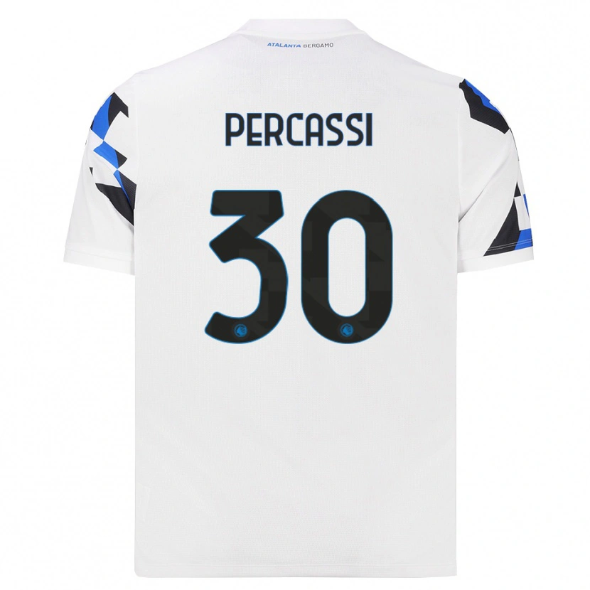 Danxen Mujer Camiseta Giovanni Percassi #30 Blanco Rojo Azul 2ª Equipación 2026/27 La Camisa