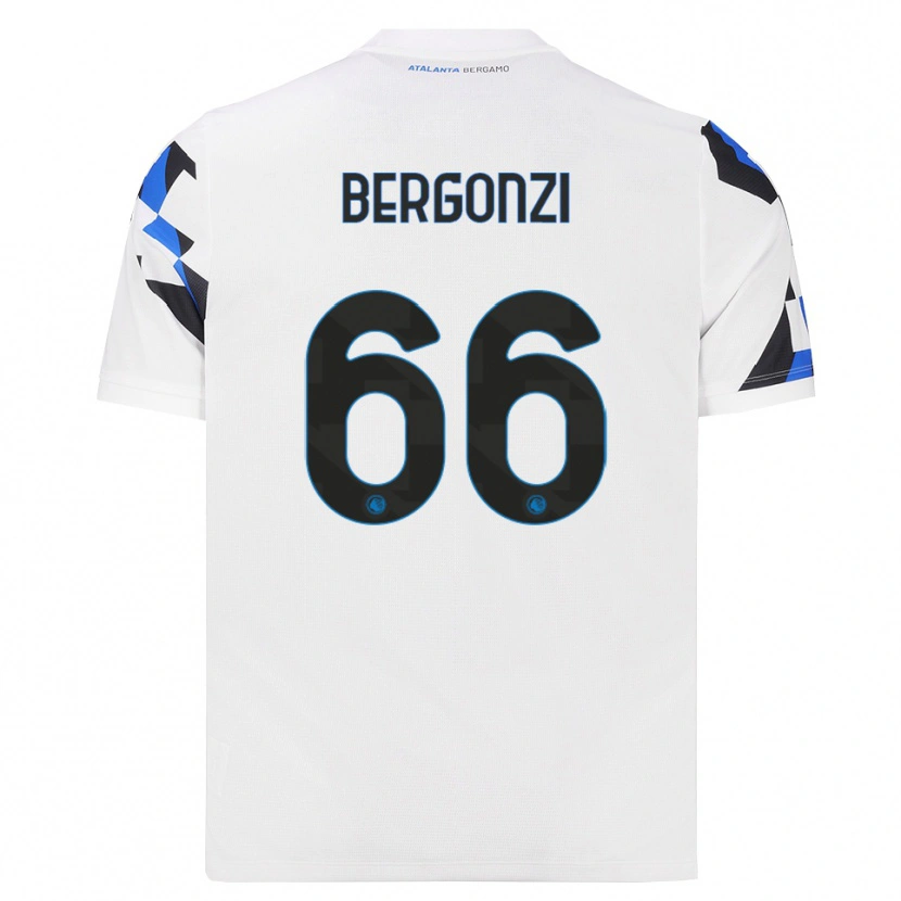 Danxen Mujer Camiseta Federico Bergonzi #66 Blanco Rojo Azul 2ª Equipación 2026/27 La Camisa