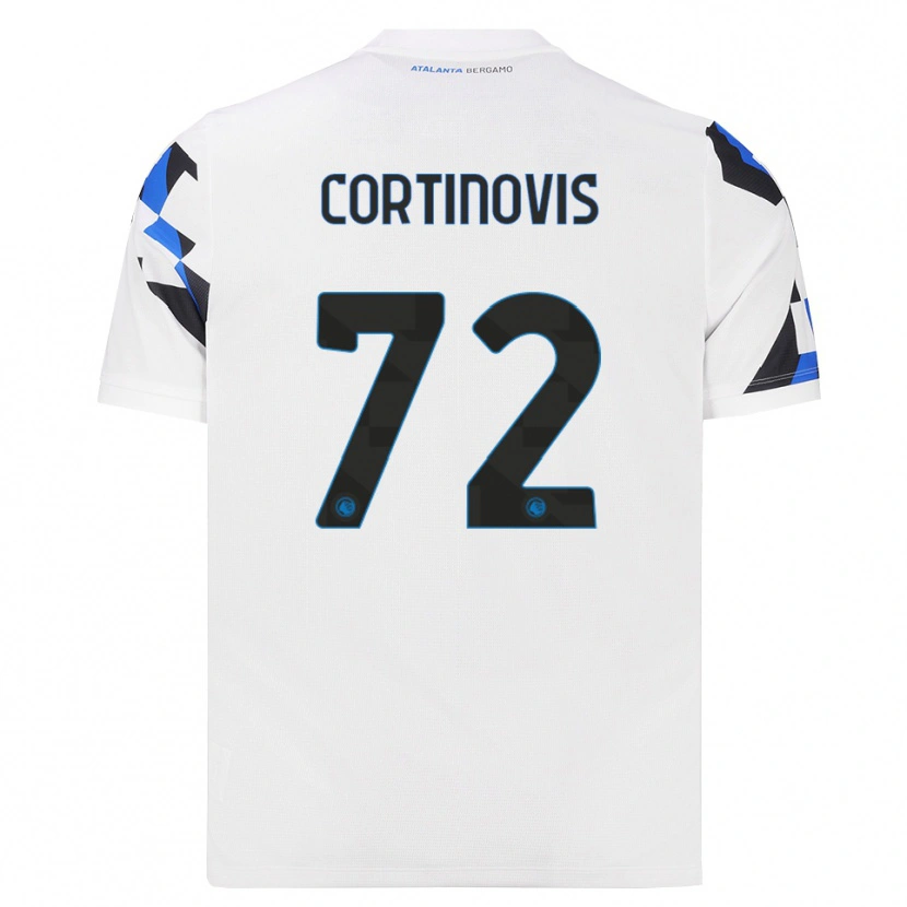 Danxen Mujer Camiseta Alessandro Cortinovis #72 Blanco Rojo Azul 2ª Equipación 2026/27 La Camisa