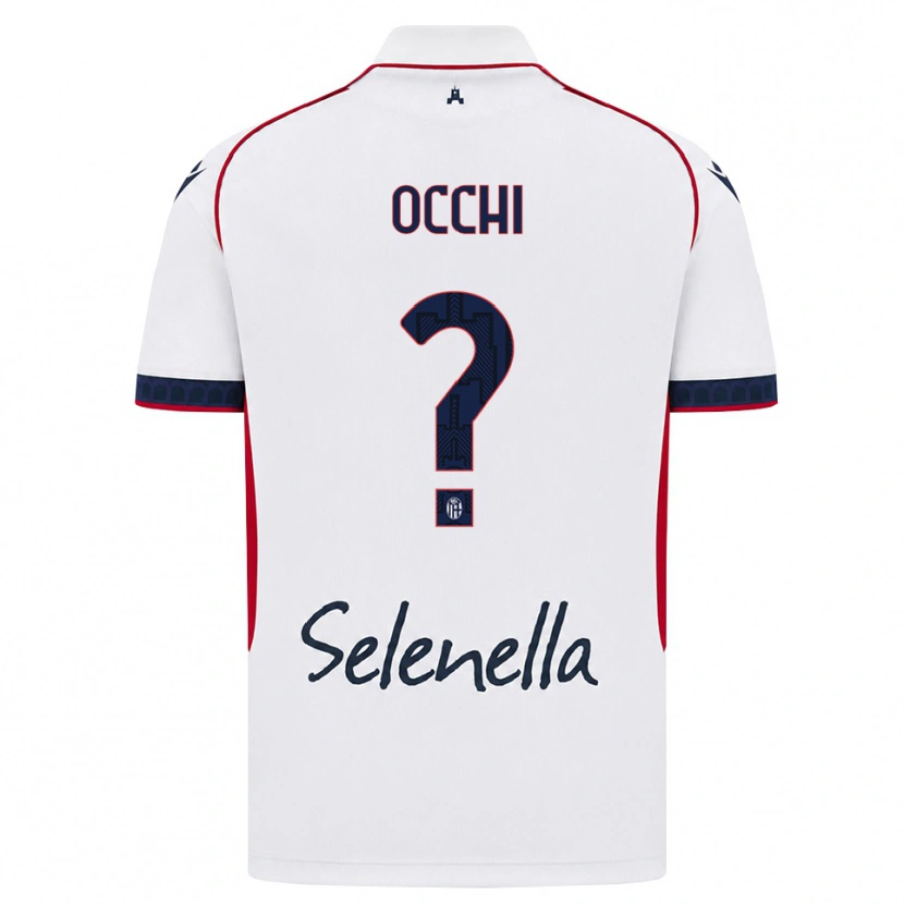 Danxen Mujer Camiseta Tommaso Occhi #0 Blanco Rojo Azul Real 2ª Equipación 2026/27 La Camisa