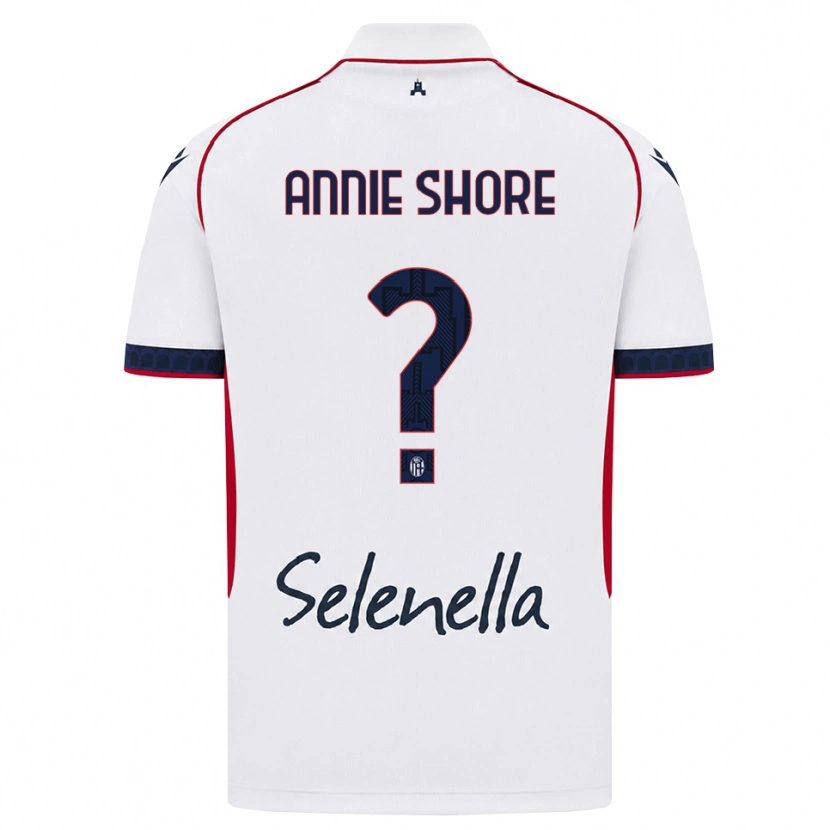 Danxen Mujer Camiseta Margot Annie Shore #0 Blanco Rojo Azul Real 2ª Equipación 2026/27 La Camisa