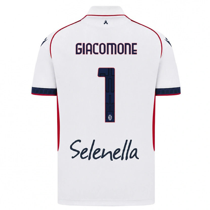 Danxen Mujer Camiseta Giacomo Giacomone #1 Blanco Rojo Azul Real 2ª Equipación 2026/27 La Camisa