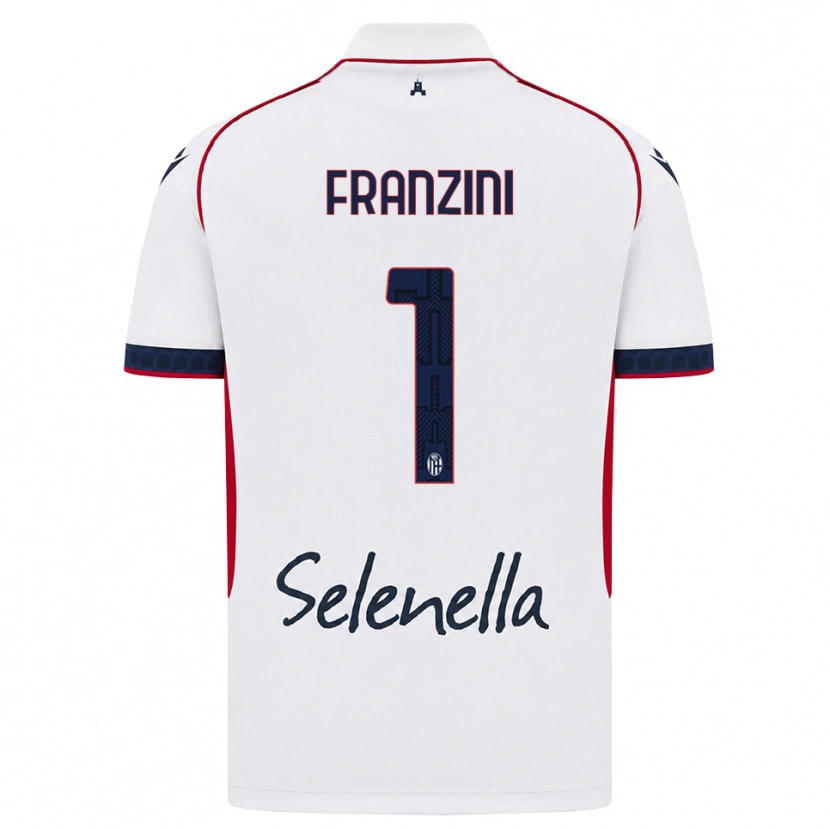 Danxen Mujer Camiseta Davide Franzini #1 Blanco Rojo Azul Real 2ª Equipación 2026/27 La Camisa