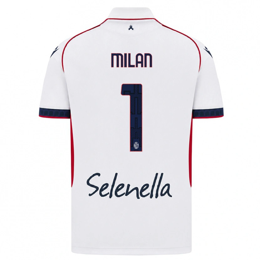 Danxen Mujer Camiseta Riccardo Milan #1 Blanco Rojo Azul Real 2ª Equipación 2026/27 La Camisa