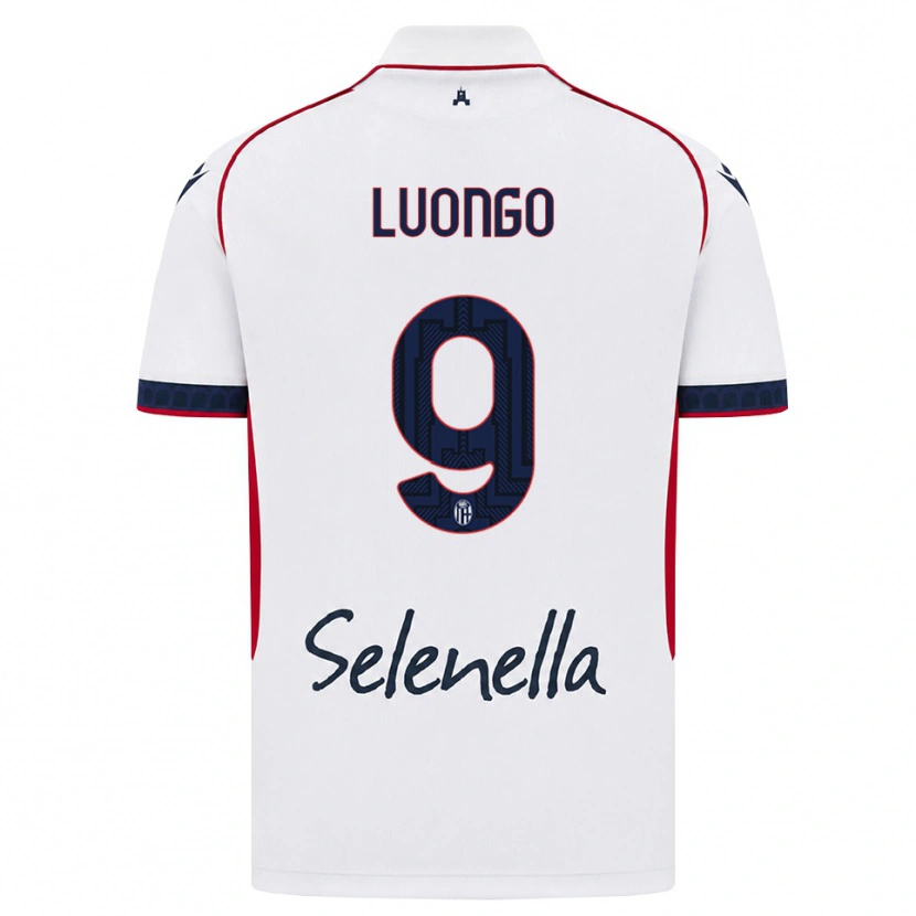 Danxen Mujer Camiseta Francesco Luongo #9 Blanco Rojo Azul Real 2ª Equipación 2026/27 La Camisa
