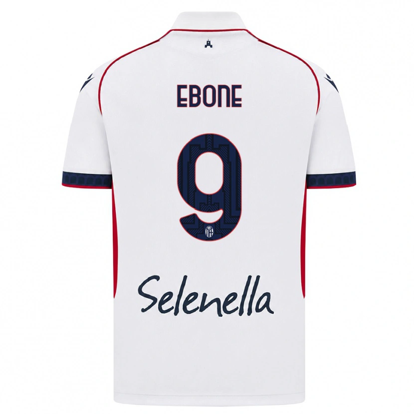 Danxen Mujer Camiseta Tommaso Ebone #9 Blanco Rojo Azul Real 2ª Equipación 2026/27 La Camisa