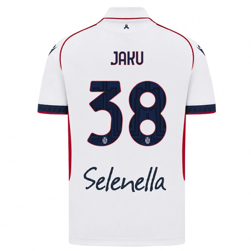 Danxen Mujer Camiseta Jordi Jaku #38 Blanco Rojo Azul Real 2ª Equipación 2026/27 La Camisa