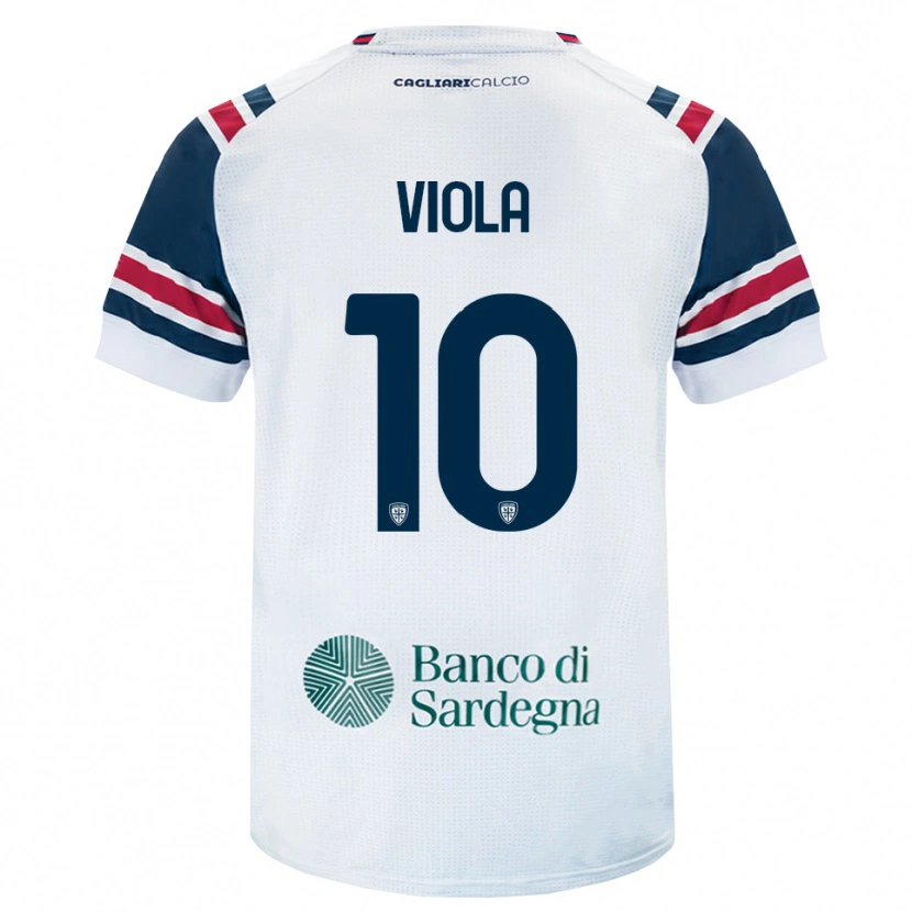 Danxen Mujer Camiseta Nicolas Viola #10 Blanco Rojo Verde 2ª Equipación 2026/27 La Camisa