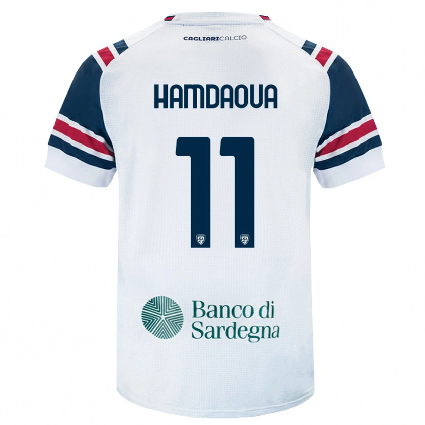 Danxen Mujer Camiseta Noham Hamdaoua #11 Blanco Rojo Verde 2ª Equipación 2026/27 La Camisa